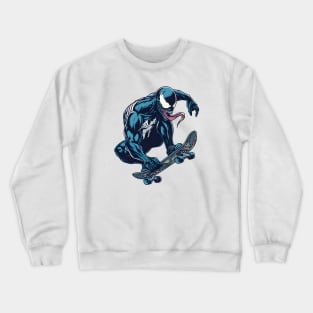 Unleash the Edge: Captivating Anti-Hero Skateboard Art Prints for a Modern and Rebellious Ride! Crewneck Sweatshirt